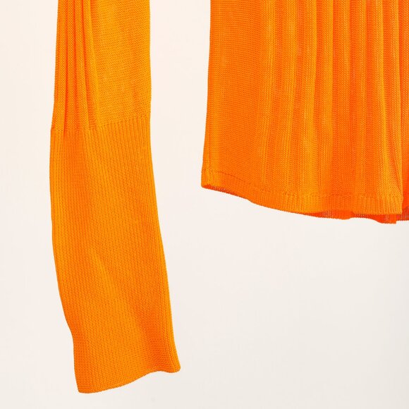 Hope Shape Orange Ribbed Turtleneck Sweater - Picture 5 of 11